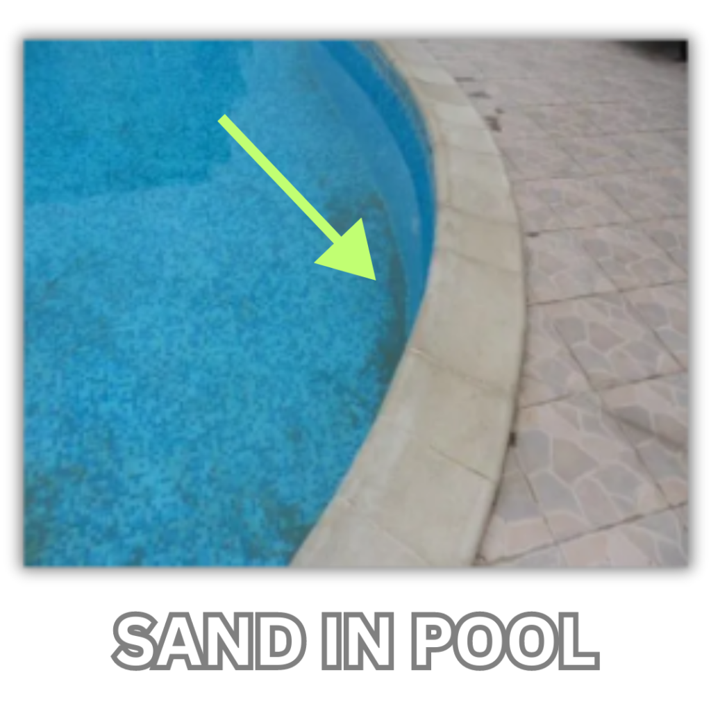 sand in pool